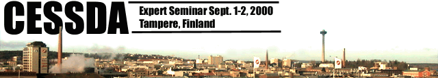 CESSDA Expert    Seminar Sept. 1-2, 2000, Tampere, Finland