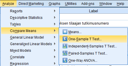 One-Sample T Test